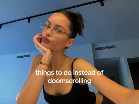 TikTok slideshow cover: Things to do instead of doomscrolling