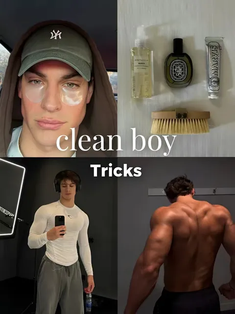 TikTok slideshow cover: Clean boy tricks