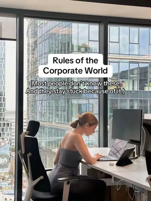 TikTok slideshow cover: Rules of the Corporate World