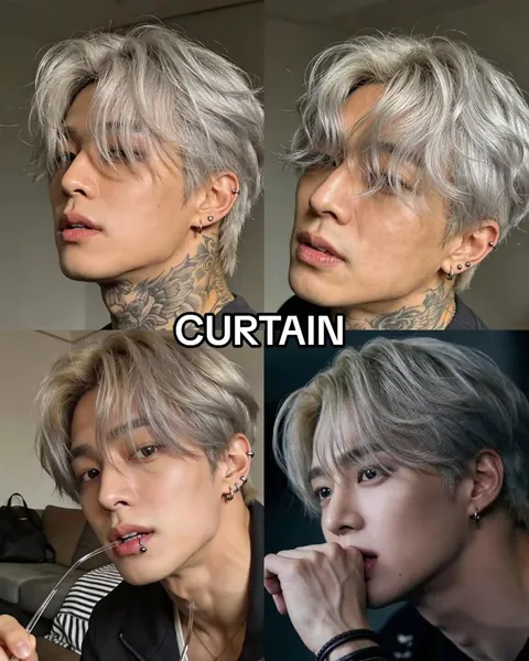 TikTok slideshow cover: CURTAIN