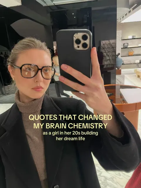 TikTok slideshow cover: QUOTES THAT CHANGED MY BRAIN CHEMISTRY