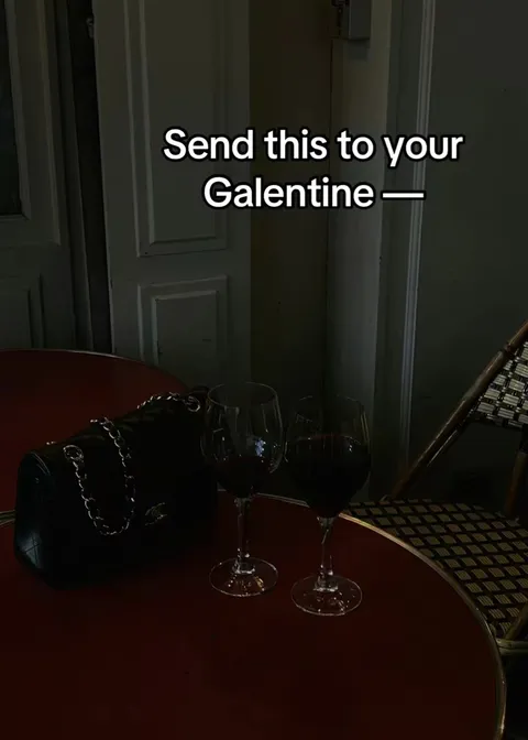TikTok slideshow cover: Send this to your Galentine
