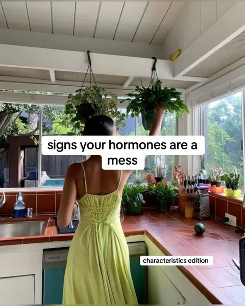 TikTok slideshow cover: Signs Your Hormones Are a Mess