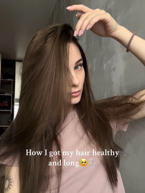 TikTok slideshow cover: Healthy and Long Hair