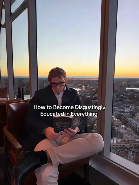 TikTok slideshow cover: How to Become Disgustingly Educated in Everything