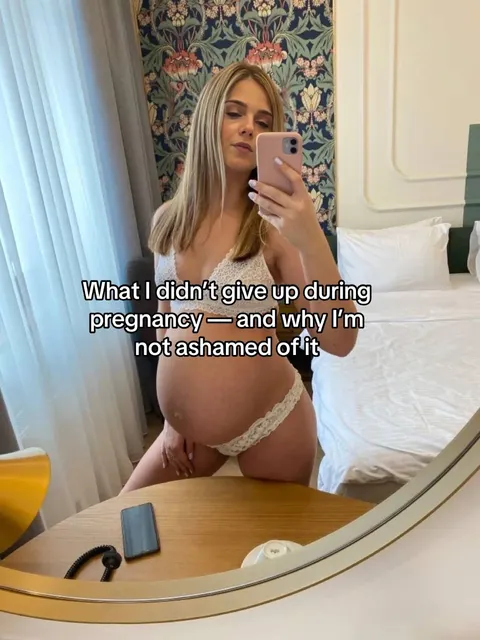 TikTok slideshow cover: What I didn't give up during pregnancy — and why I'm not ashamed of it