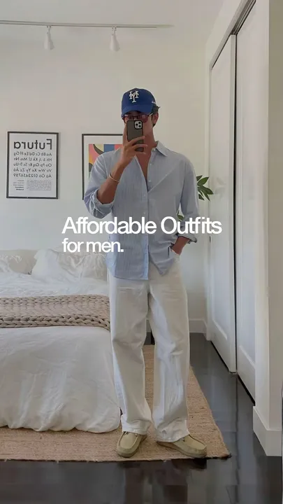 TikTok slideshow cover: Affordable Outfits for men.