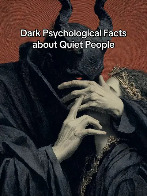 TikTok slideshow cover: Dark Psychological Facts about Quiet People