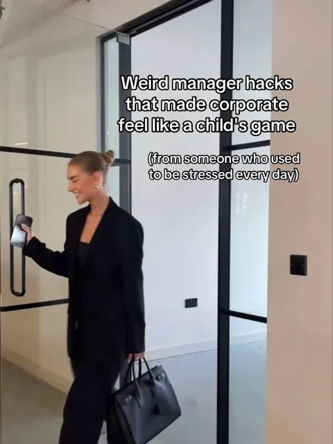 TikTok slideshow cover: Weird manager hacks