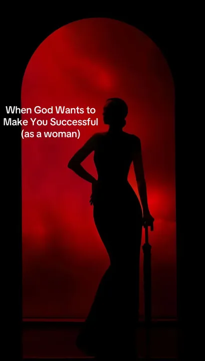 TikTok slideshow cover: When God Wants to Make You Successful (as a woman)