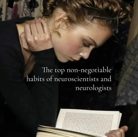 TikTok slideshow cover: Habits of neuroscientists and neurologists