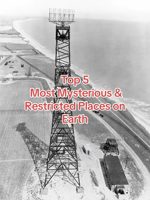 TikTok slideshow cover: Top 5 Most Mysterious & Restricted Places on Earth