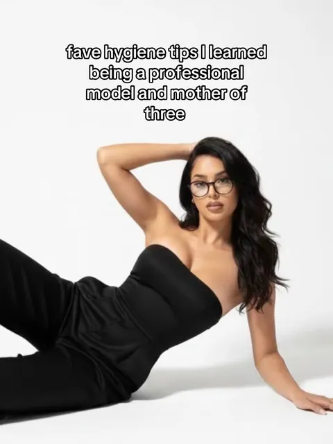 TikTok slideshow cover: Hygiene tips from a model and mother