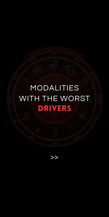 TikTok slideshow cover: Modalities with the Worst Drivers