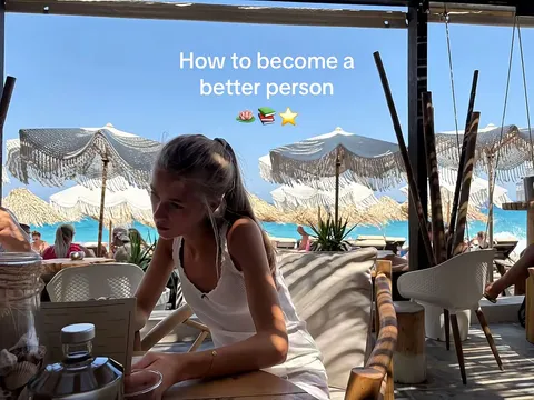 TikTok slideshow cover: How to become a better person
