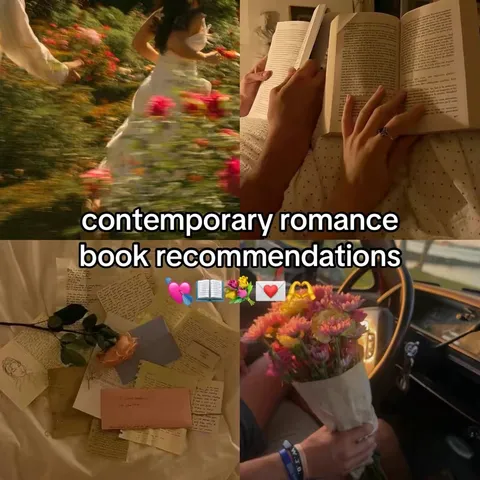 TikTok slideshow cover: contemporary romance book recommendations