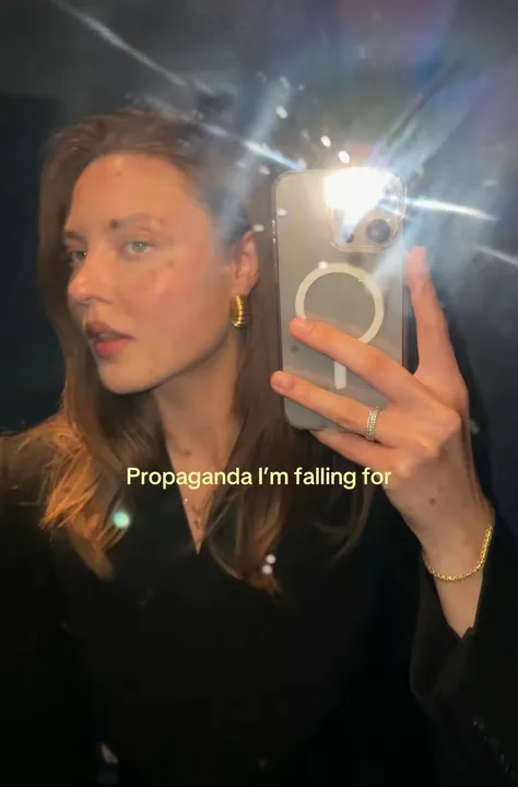 TikTok slideshow cover: Propaganda I'm falling for