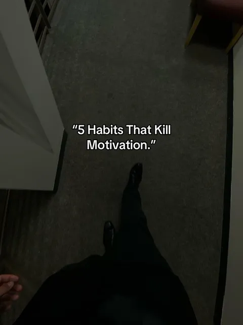 Cover der TikTok-Slideshow: 5 Habits That Kill Motivation