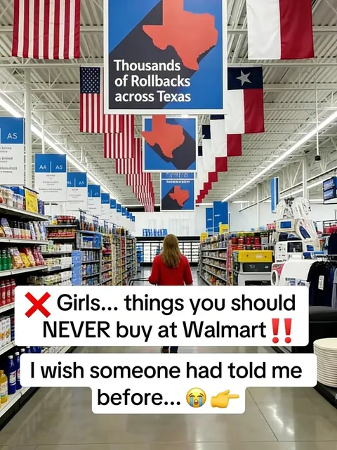 TikTok slideshow cover: Walmart Shopping Advice