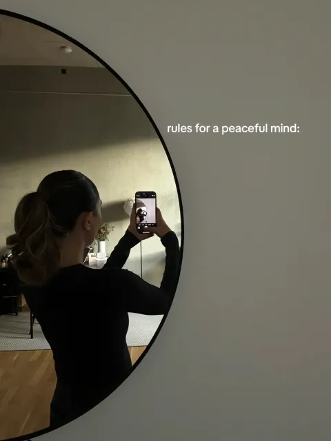 TikTok slideshow cover: rules for a peaceful mind