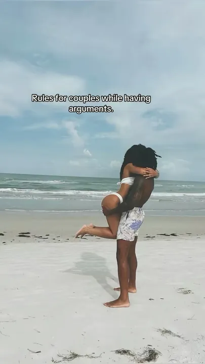 TikTok slideshow cover: Rules for couples while having arguments.