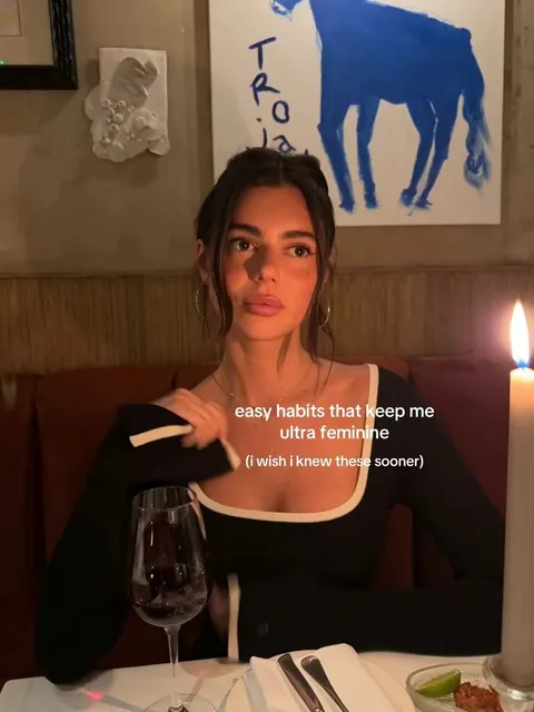 TikTok slideshow cover: Easy habits to keep me ultra feminine