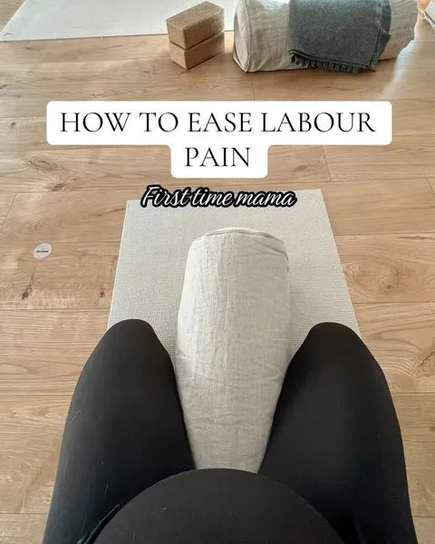 TikTok slideshow cover: HOW TO EASE LABOUR PAIN