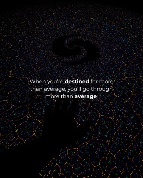 TikTok slideshow cover: Destined for more than average