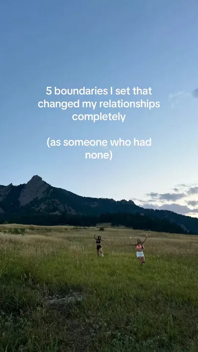 TikTok slideshow cover: 5 boundaries I set that changed my relationships completely