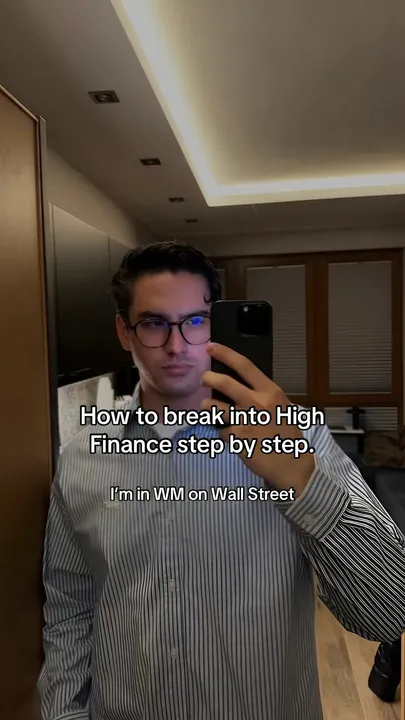 TikTok slideshow cover: How to break into High Finance step by step