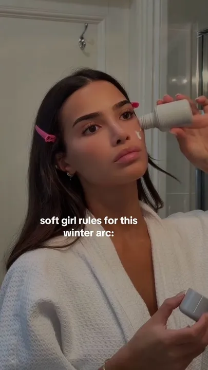 TikTok slideshow cover: Soft girl rules for this winter arc