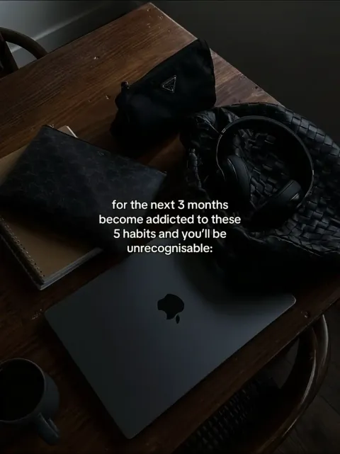 TikTok slideshow cover: 5 habits to become unrecognizable