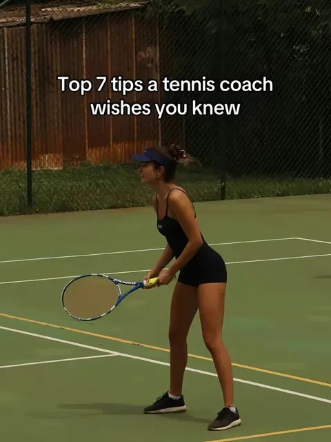 TikTok slideshow cover: Top 7 tennis coach tips