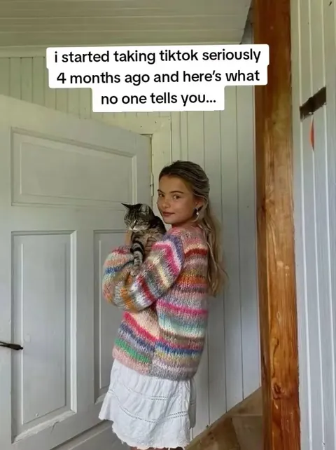 TikTok slideshow cover: i started taking tiktok seriously 4 months ago and here's what no one tells you...