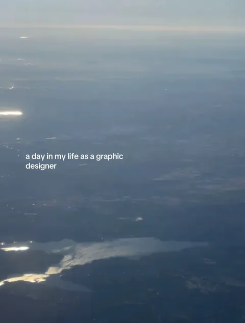TikTok slideshow cover: A day in my life as a graphic designer
