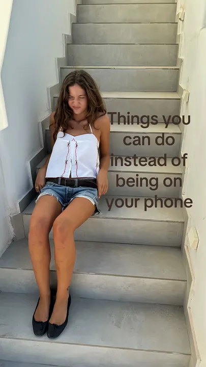 TikTok slideshow cover: Things you can do instead of being on your phone