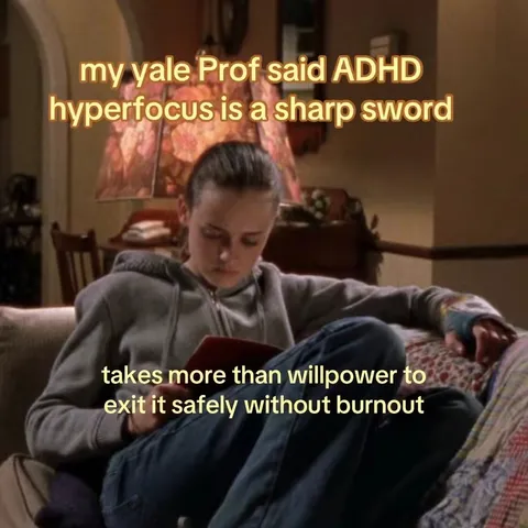 TikTok slideshow cover: ADHD Hyperfocus