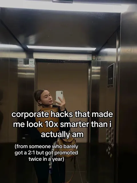 TikTok slideshow cover: Corporate Hacks