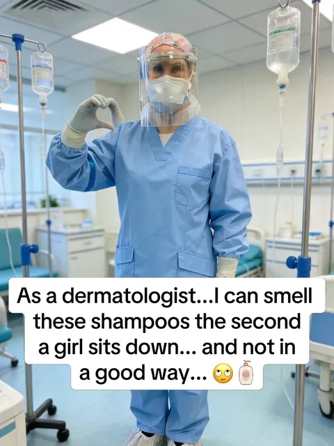 TikTok slideshow cover: Dermatologist's shampoo observation