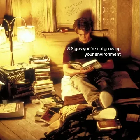 TikTok slideshow cover: 5 Signs you're outgrowing your environment