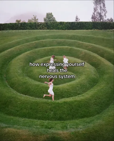 TikTok slideshow cover: Expressing yourself and the nervous system