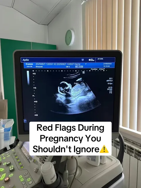 TikTok slideshow cover: Red Flags During Pregnancy You Shouldn't Ignore