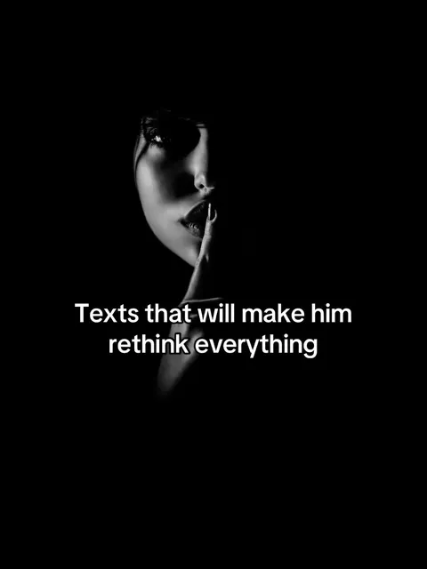 TikTok slideshow cover: Texts that will make him rethink everything