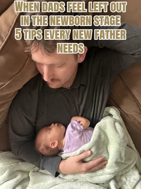 TikTok slideshow cover: 5 tips every new father needs