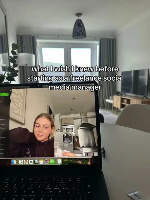 TikTok slideshow cover: What I wish I knew before starting as a freelance social media manager