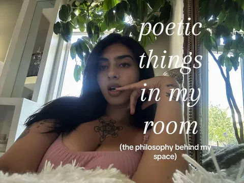 TikTok slideshow cover: Poetic things in my room
