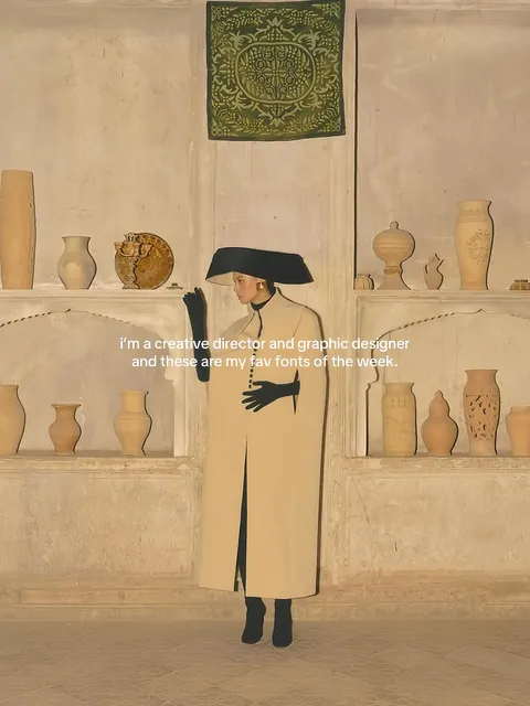 TikTok slideshow cover: Favorite Fonts of the Week