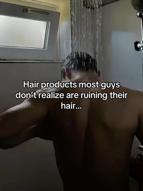 TikTok slideshow cover: Hair products for men