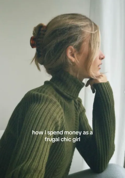 TikTok slideshow cover: Frugal Chic Spending