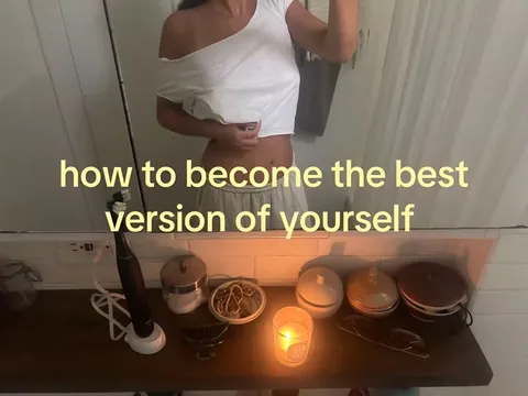 TikTok slideshow cover: How to become the best version of yourself